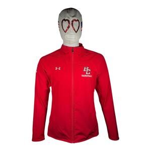 Under Armour MD Heatgear BC Basketball Track Jacket Red Zip Athletic